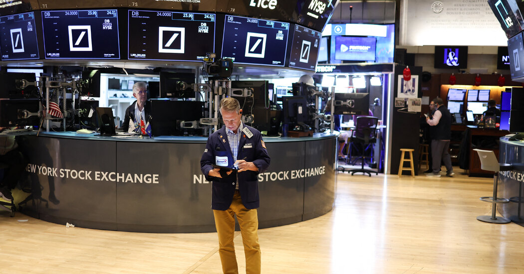 Mercados de ações para baixo à medida que os medos da recessão aumentam